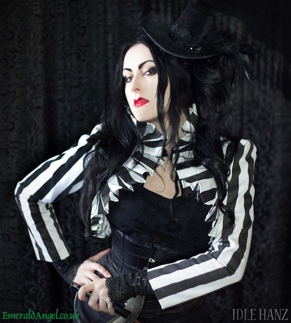 Stripe Pleat Jacket, Gothic, Pirate, Steampunk by emeraldangel steampunk buy now online