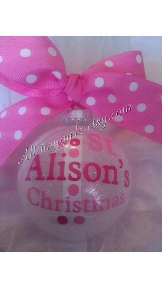 Personalized Christmas Ornament Custom Baby's First