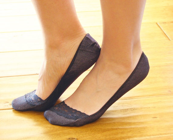 Items similar to Peep Toe Sock , Shoes Liner, short sock, ballet shoes ...