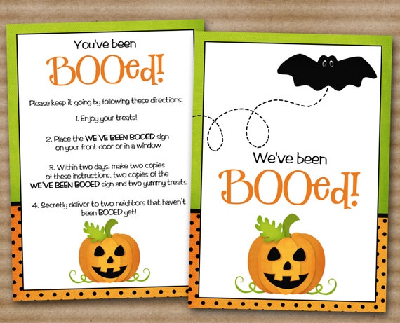 You've Been Booed Boo'd Bood Halloween by PaperHouseDesigns