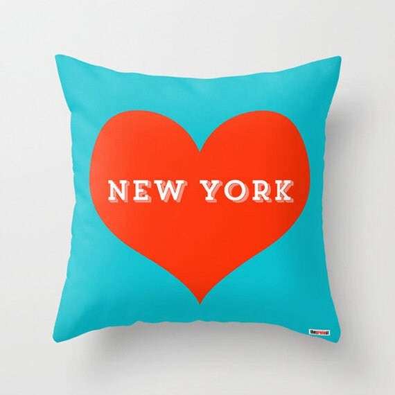 Items similar to Decorative throw pillow New York Cushion Cover