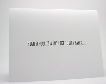 Funny Graduation Card- Funny High School Graduation Card