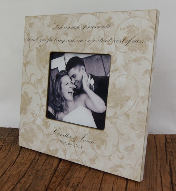 Personalized Wedding Picture Frame, Custom wedding picture frame, 4x4