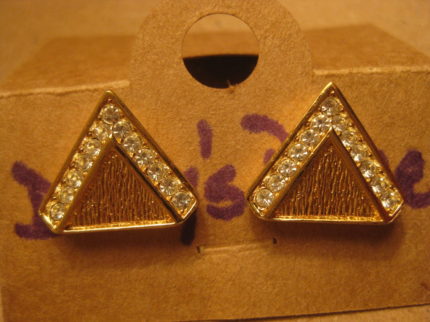 Vintage pierced earrings by Dustysplace on Etsy