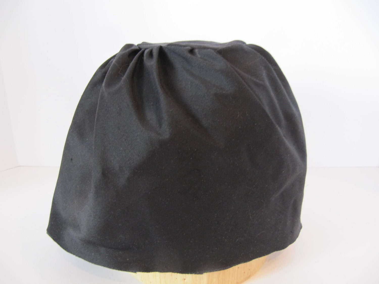 Silk hat liner for millinery black color