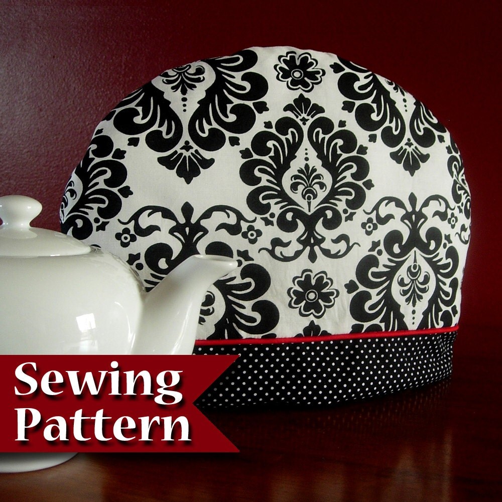 Tea cozy pattern DIY Tutorial Tea cosy sewing pattern