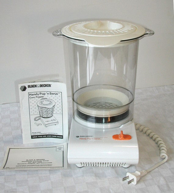 Black & Decker Popcorn Maker Handy Pop 'n by SunsetSideVintage