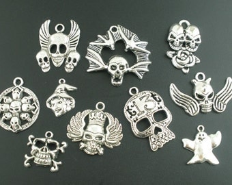 Halloween Charm/Pendant Mix - 10 pieces - #HI215