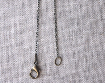 Fine Brass chain necklace 2mm very thin brass chain bronze chain soldered small link delicate brass chain choose your length 14" - 40" SF53