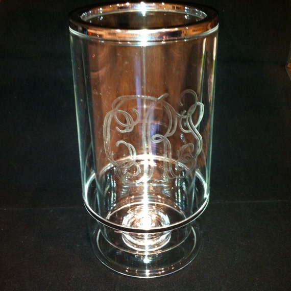 Acrylic wine chiller champagne chiller monogrammed