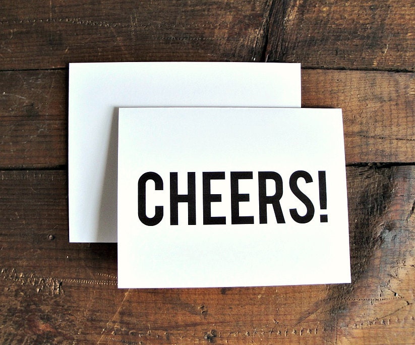 Cheers Congratulations Greeting Card