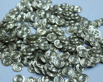 100 Metallic Silver/ Circle Texture / Round Sequins/KBRS121