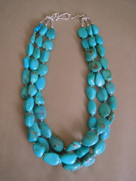 LAST ONE: Santa Fe Arizona Turquoise Multi-Strand necklace