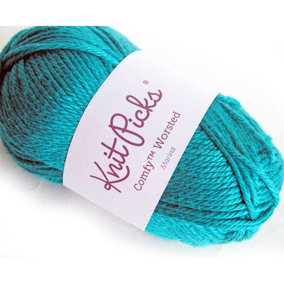 Knit Picks Comfy Cotton Acrylic Yarn Marina Turquoise Teal