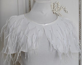 Wedding Ostrich Cape, Chiffon, Capelet, Cape, Shawl, Caplet, 2014 ...