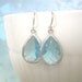 Aquamarine Earrings, Teardrop Earrings, Silver Earrings, Wedding Jewelry, Bridal Jewelry, Bridesmaid Earrings, Best Friend