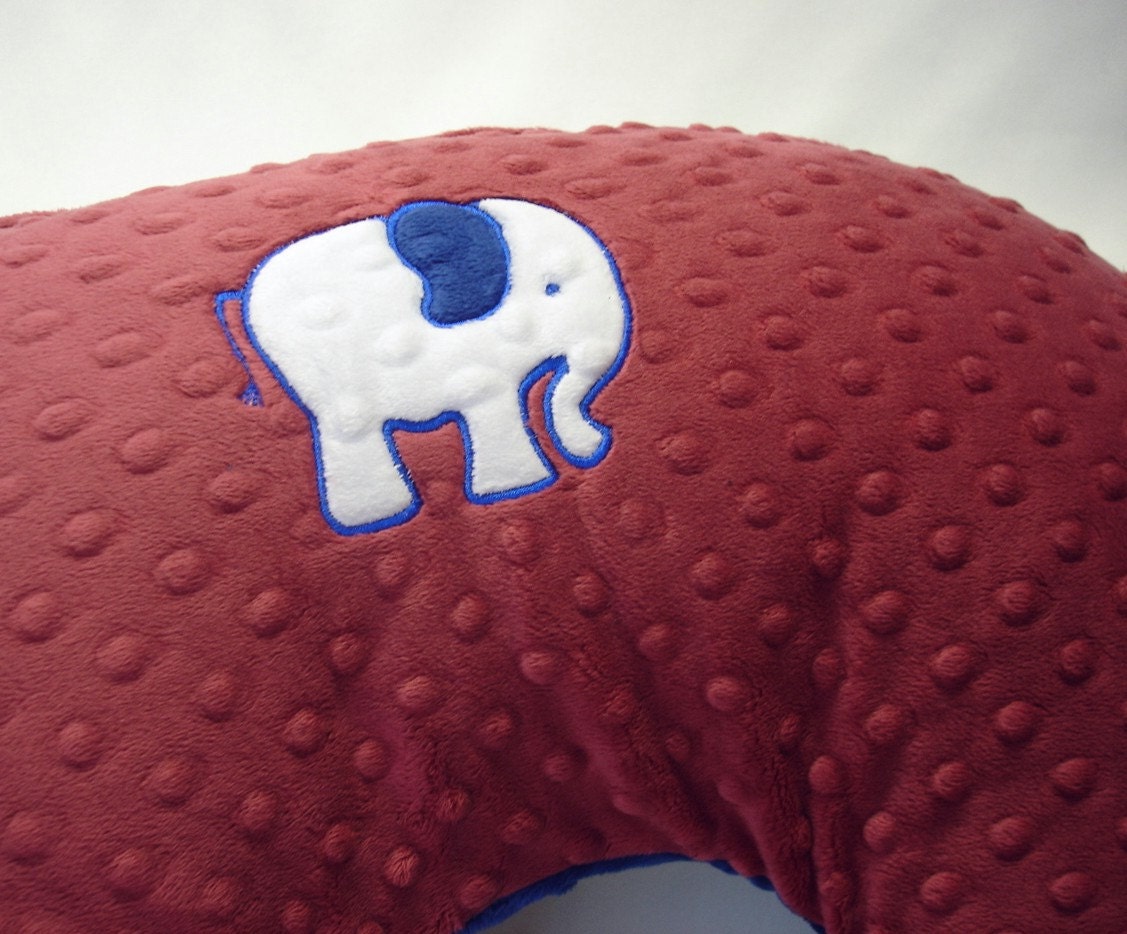 Elephant Boppy Pillow Cover Nursing Pillow by LittleOwlsNest