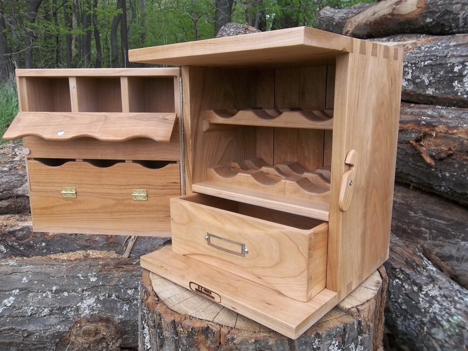 Tea Cube counter top tea storage made when ordered