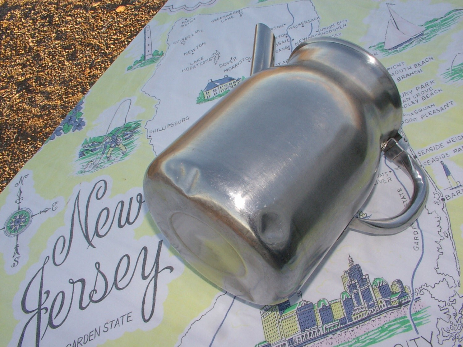 Stainless Steel 1 Gallon Pitcher Lidded Vintage 18/8