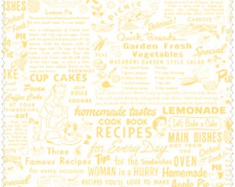 Pam Kitty Picnic LH13029YEL Lakehouse Dry Goods Yellow Recipes