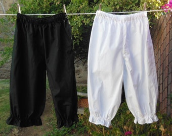Womens Bloomers Basic Frugal Frills Cotton No Lace Custom Made