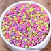 MINI Girls Neon Fun Confetti Dot Sprinkles, Girls Birthday Party Sprinkles, Neon Sprinkles