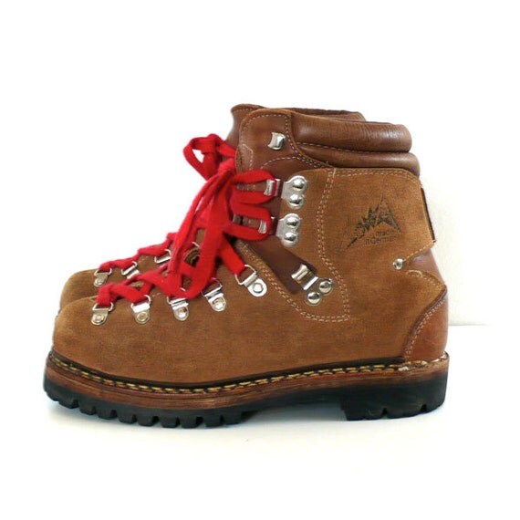 Vintage Lowa Alpine Hiking Boots // Size 3 1/2 by junkyardgarden