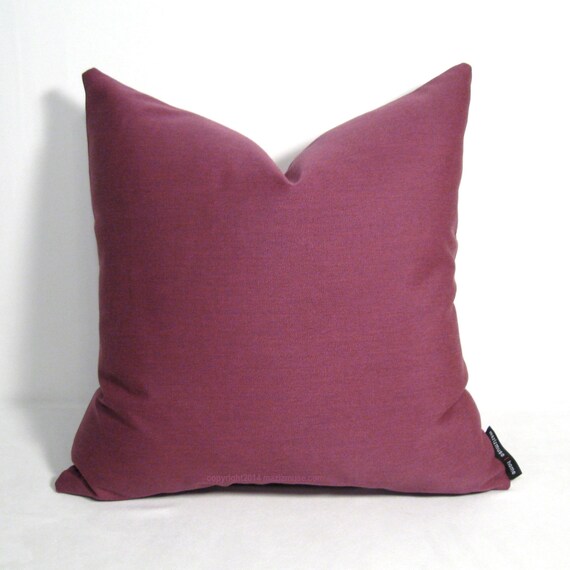 Plum OUTDOOR Pillow Cover Modern Outdoor Pillow Cover by Mazizmuse