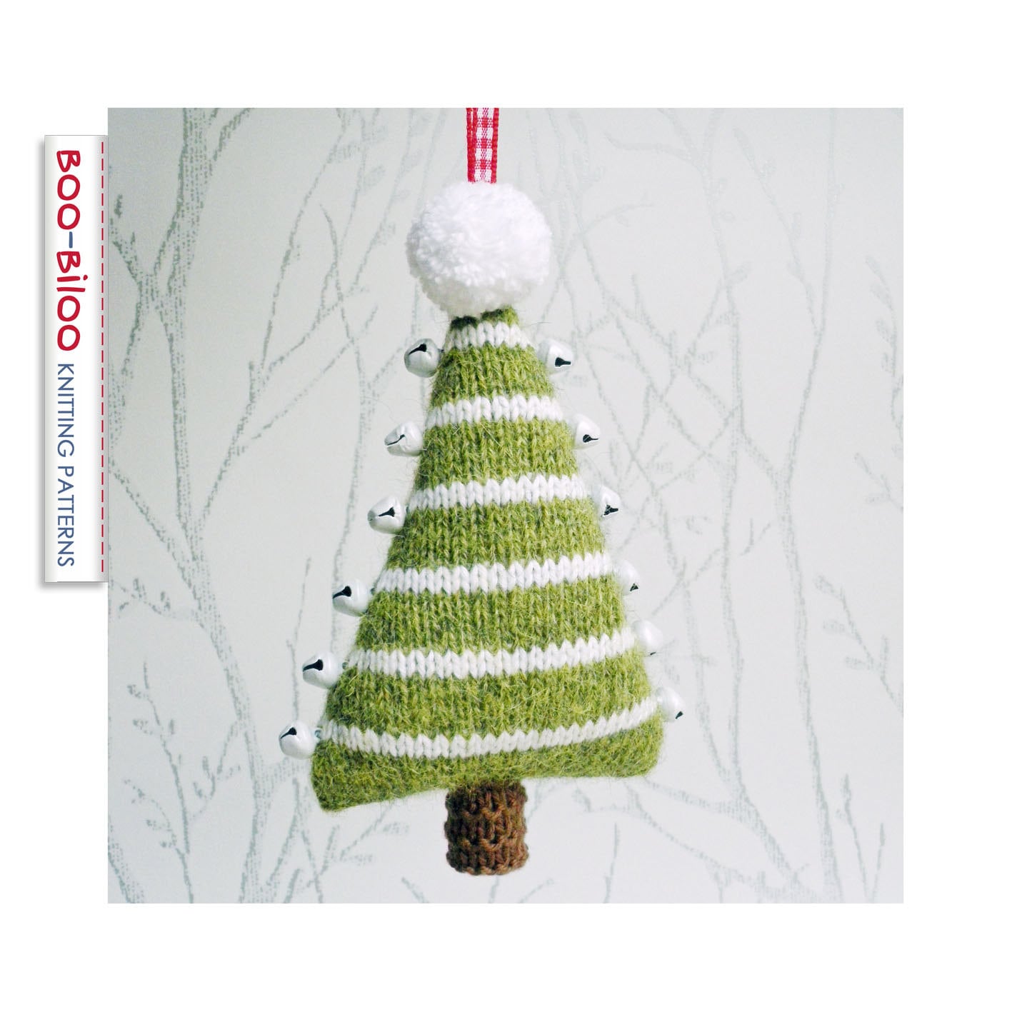Jingle Bells Christmas Tree Knitting Pattern Hanging