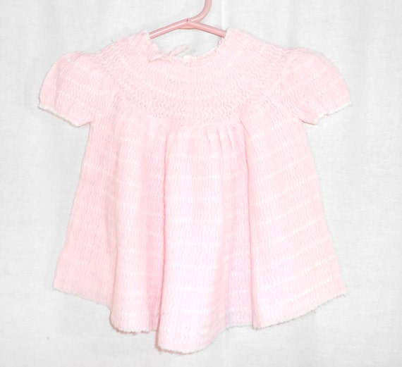 Baby Clothes Baby Girls Dress Pink Crochet  Dress