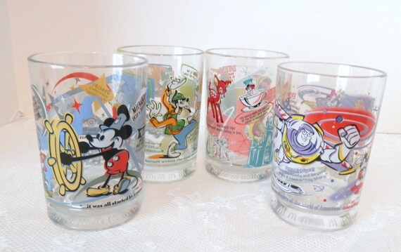 Disney 100th Anniversary Glasses Four Piece Set Disney