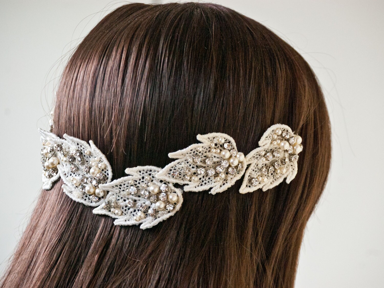 Bridal Hair Vine Lace Headpiece Wedding Hairvine
