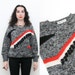 Vintage 80s Hipster Sweater With Abstract Pom Pom Design New Wave Jumper Medium Large