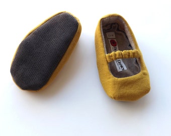 Mary Jane Baby Shoes with Ruffled Strap - Size 0-18 Months - Solid Colors