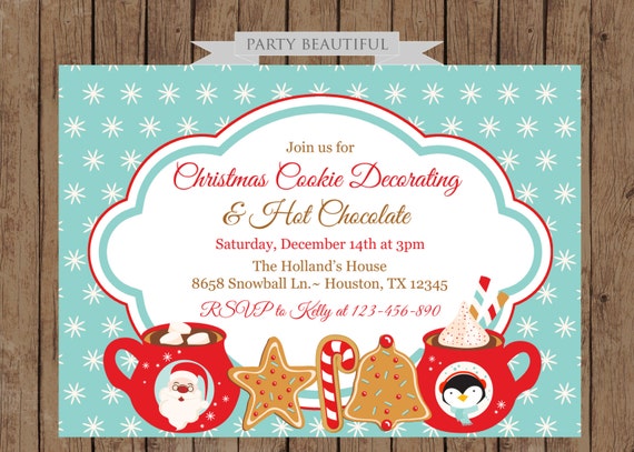 Christmas Cookie Decorating Party Invitations Free 8