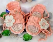 Baby crochet sandals - CROCHET PATTERN - Permission to sell finished items. Full of large pictures! PDF Pattern No. 121