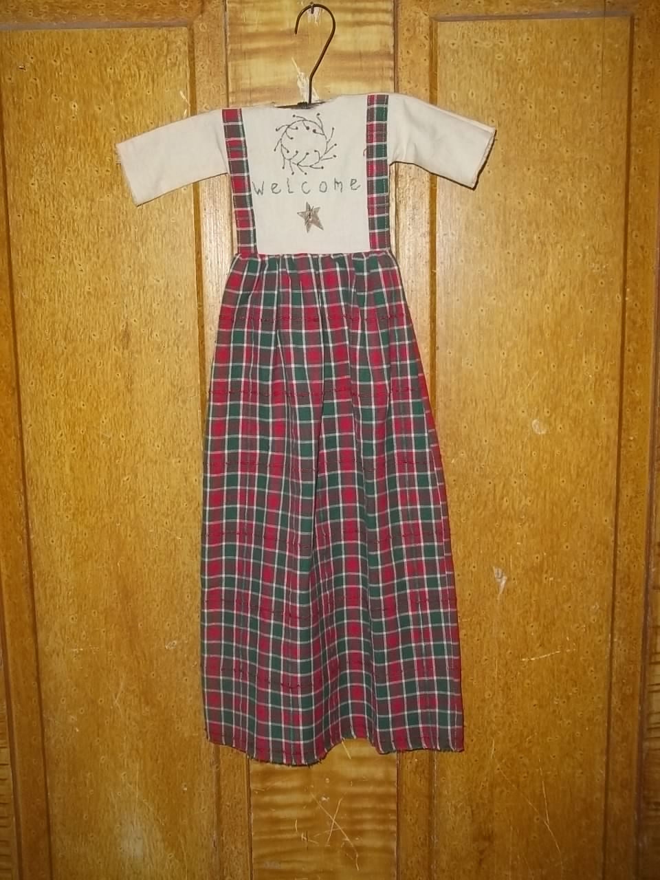 Primitive Grubby Handmade Dress Welcome etsy 241