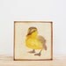 duck wall art- 5x5- art block- duckling- art for a kids room- nursery wall decor- redtilestudio