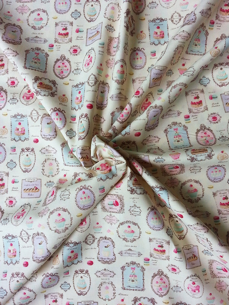 japanese fabric yuwa, macaron fabric, shabby chic fabric, cafe japanese fabric yuwa, macaron fabric, shabby chic fabric, cafe