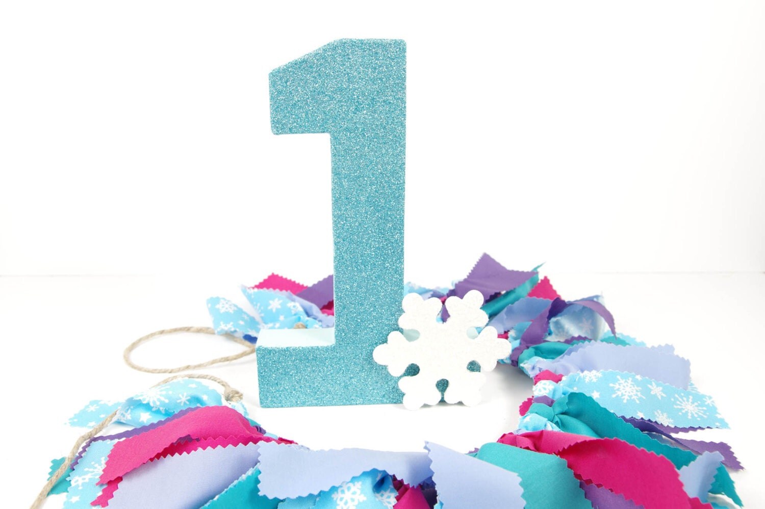 FROZEN Light Blue Glitter Number 1 Birthday by DuryeaPlaceDesigns