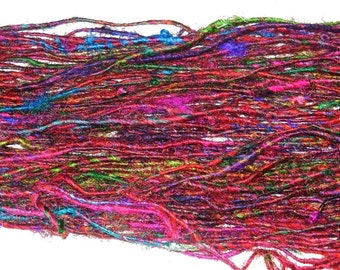 Recycled Sari Silk Yarn Multicolored Himalayan