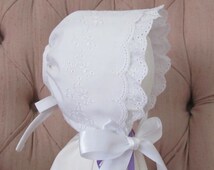 The bonnet-style hat was worn by women to block the sun