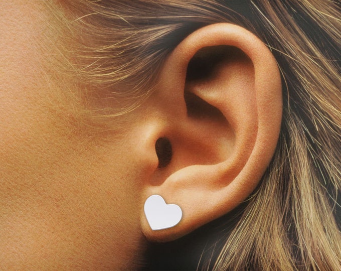 Monogram earrings Personalized Earrings, letter earrings initial earring, nameplate earring, heart earring