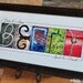 Last Name Wall Decor in Alphabet Photography Color Photo Letters 10x20 Print Unframed