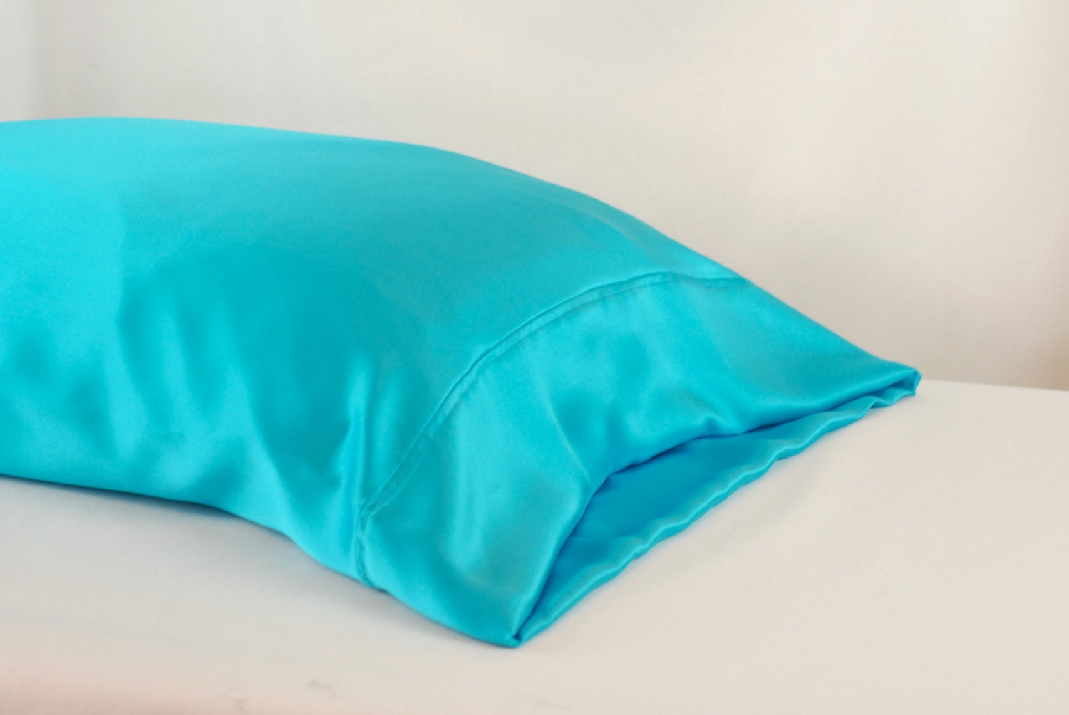 100 Silk Pillowcase Teal Standard or King Size Charmeuse