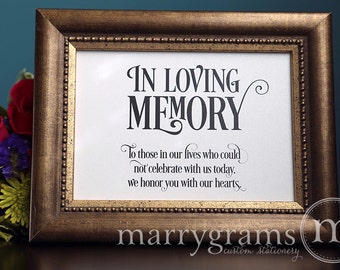 In Loving Memory Sign If Heaven Weren't So Far Away Table