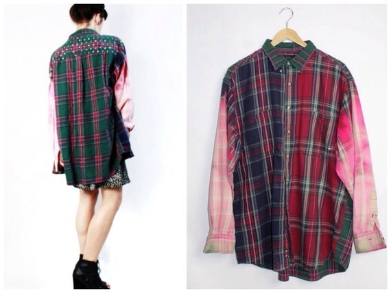 Shred Threads vintage 90sGrunge Revival Flannel XL