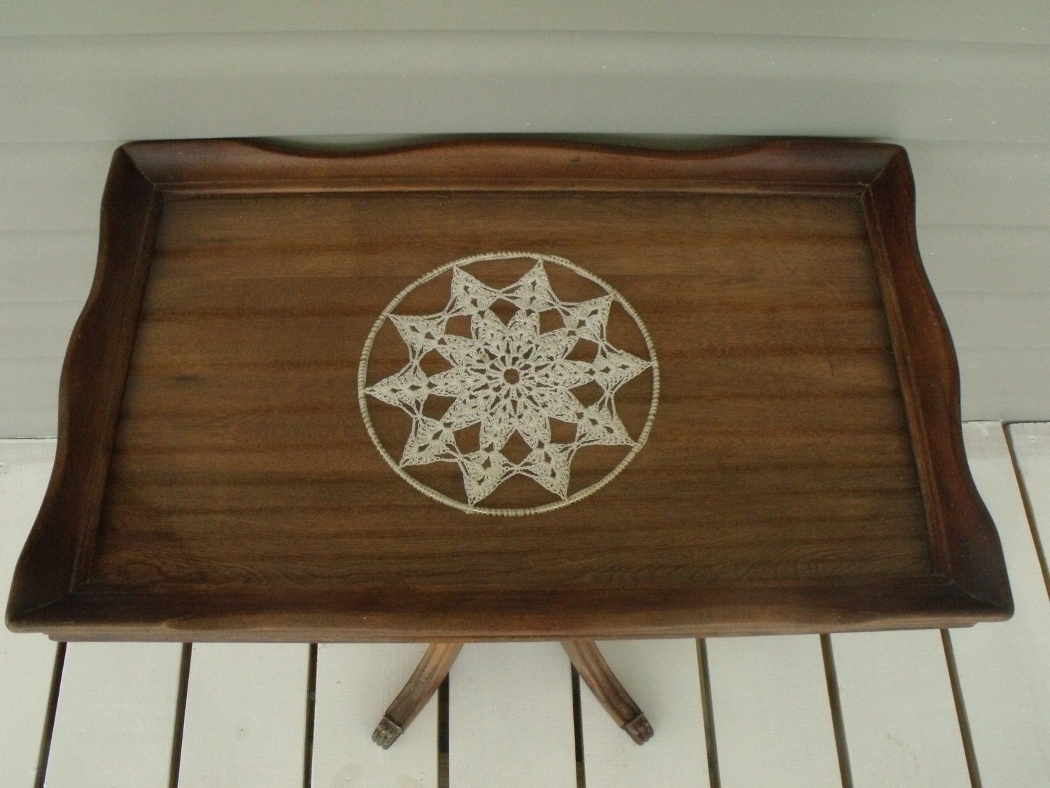 Butler's Table Removable Glass Serving Tray Tea Cart