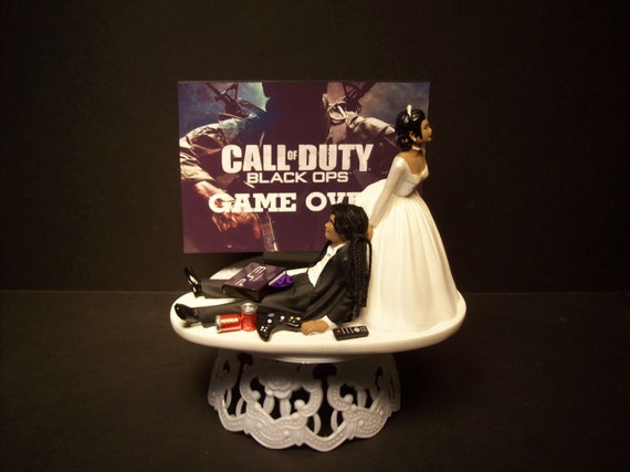 Gamer Funny Call Of Duty Warzone Cake Topper Wedding / Personalised COD Wedding Cake Topper ...