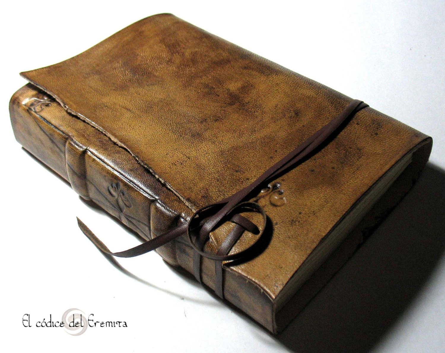 Personalized Leather Journal Blank Book. Summum by codice on Etsy